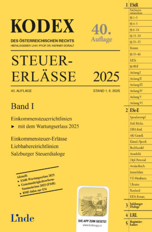 KODEX Steuer-Erlässe 2025, Band I